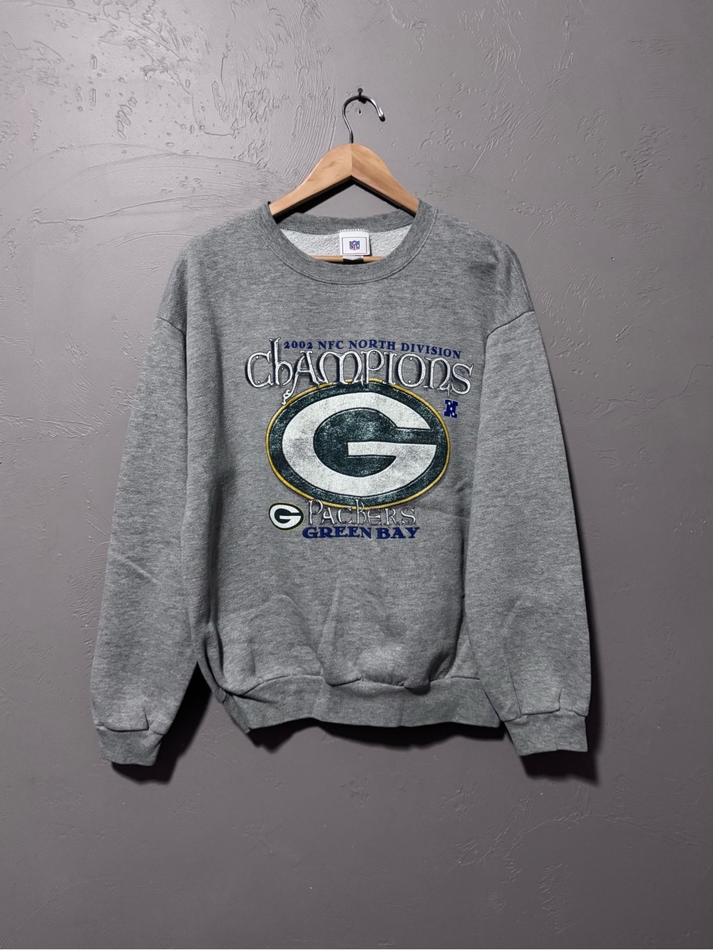 Vintage 2002 Green Bay Packers NFC North Division Champions Sweatshirt Large NFL